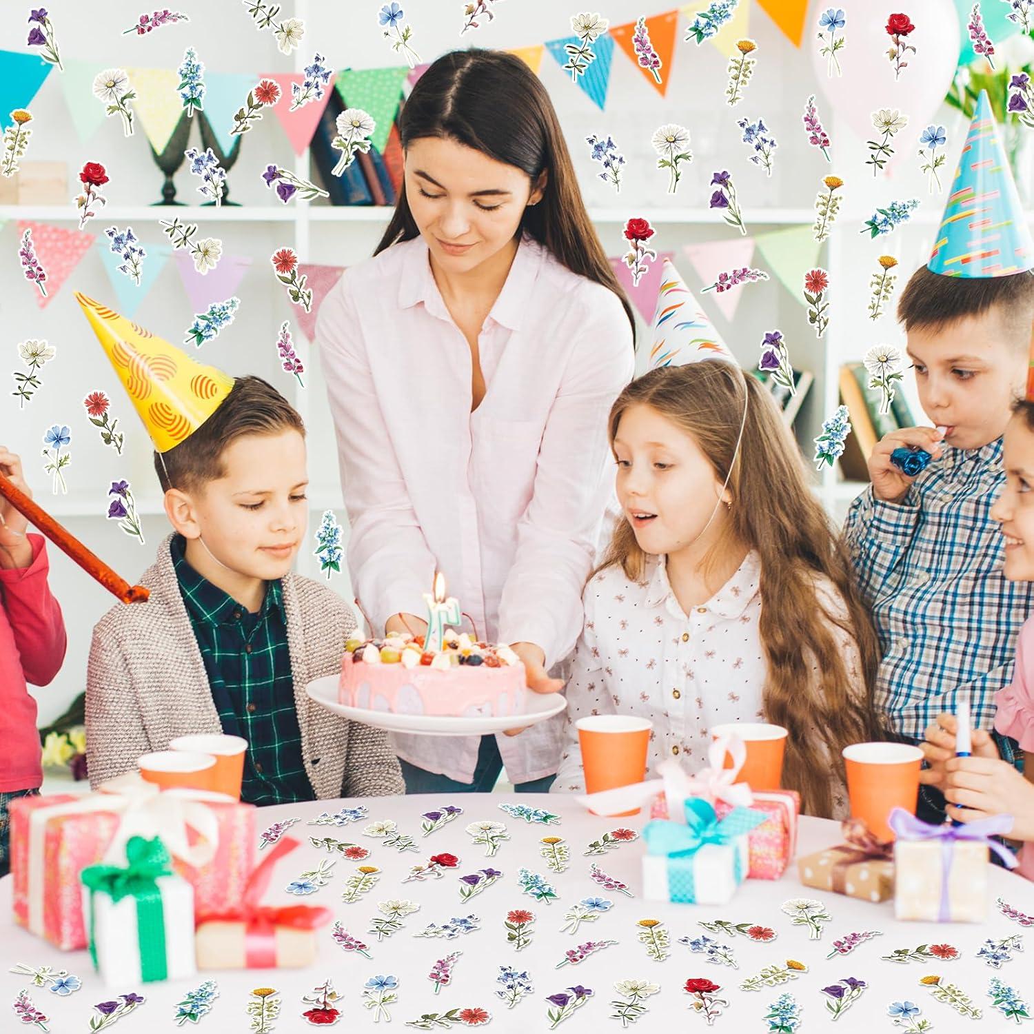 imageWhaline 300Pcs One Happy Dude Table Confetti Smile Face Lightning Star Shaped Confetti Yellow Black Table Centerpiece for First Birthday Party DecorationWildflower