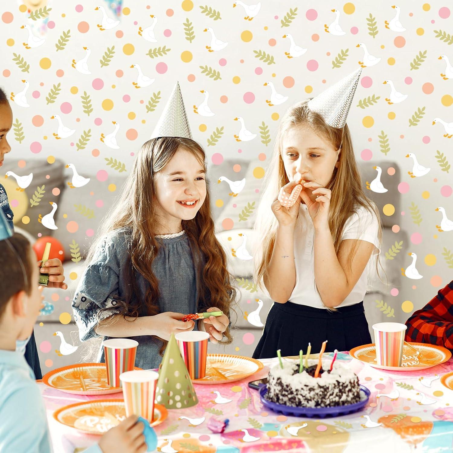 imageWhaline 300Pcs One Happy Dude Table Confetti Smile Face Lightning Star Shaped Confetti Yellow Black Table Centerpiece for First Birthday Party DecorationOne Silly Goose