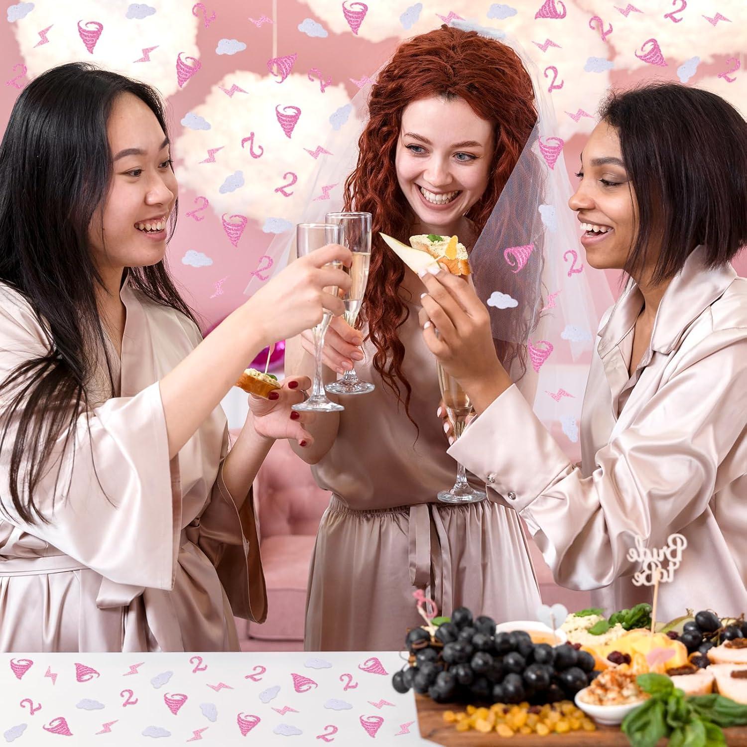 imageWhaline 300Pcs One Happy Dude Table Confetti Smile Face Lightning Star Shaped Confetti Yellow Black Table Centerpiece for First Birthday Party DecorationTwoNado