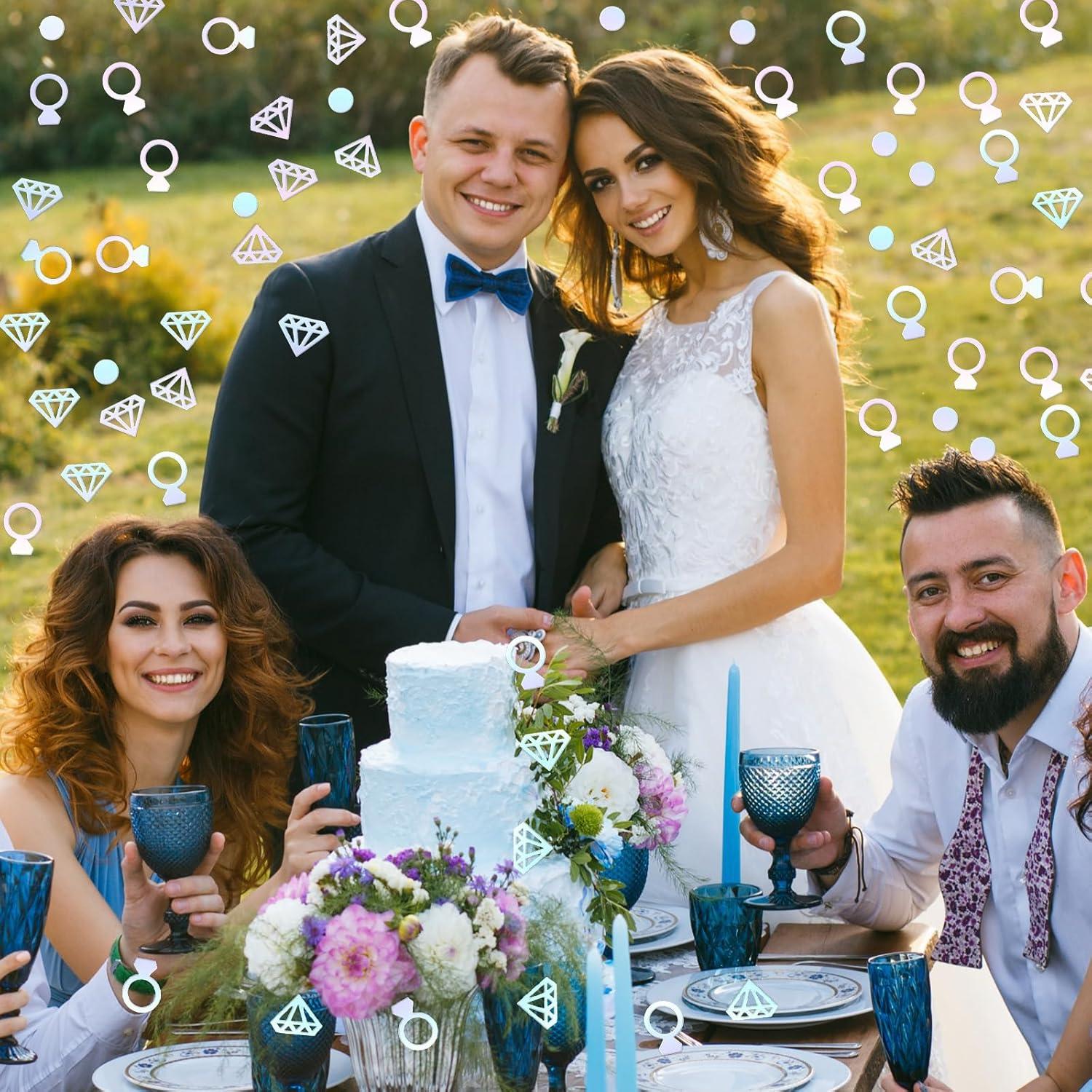 imageWhaline 300Pcs One Happy Dude Table Confetti Smile Face Lightning Star Shaped Confetti Yellow Black Table Centerpiece for First Birthday Party DecorationDiamond Ring