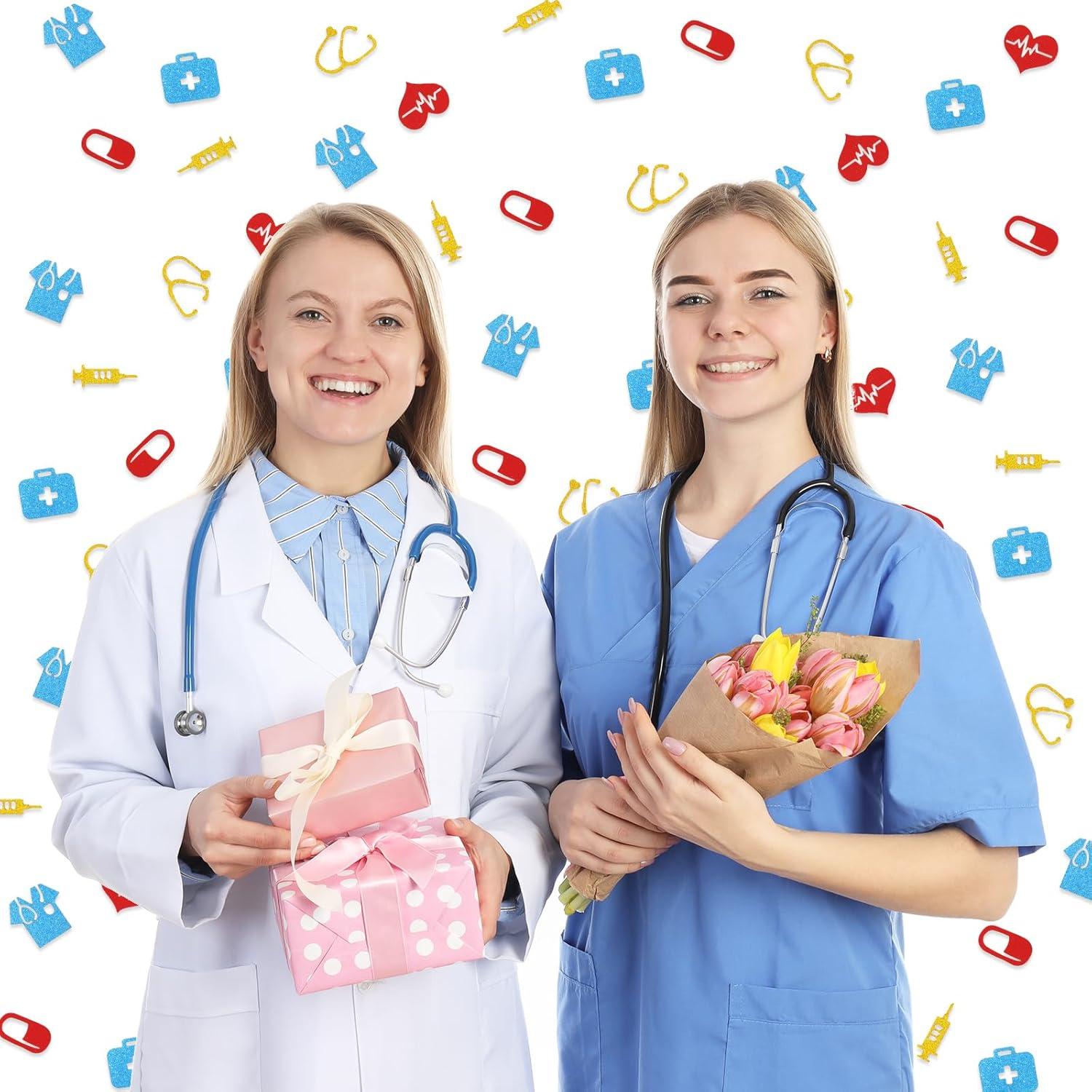 imageWhaline 300Pcs One Happy Dude Table Confetti Smile Face Lightning Star Shaped Confetti Yellow Black Table Centerpiece for First Birthday Party DecorationNurse