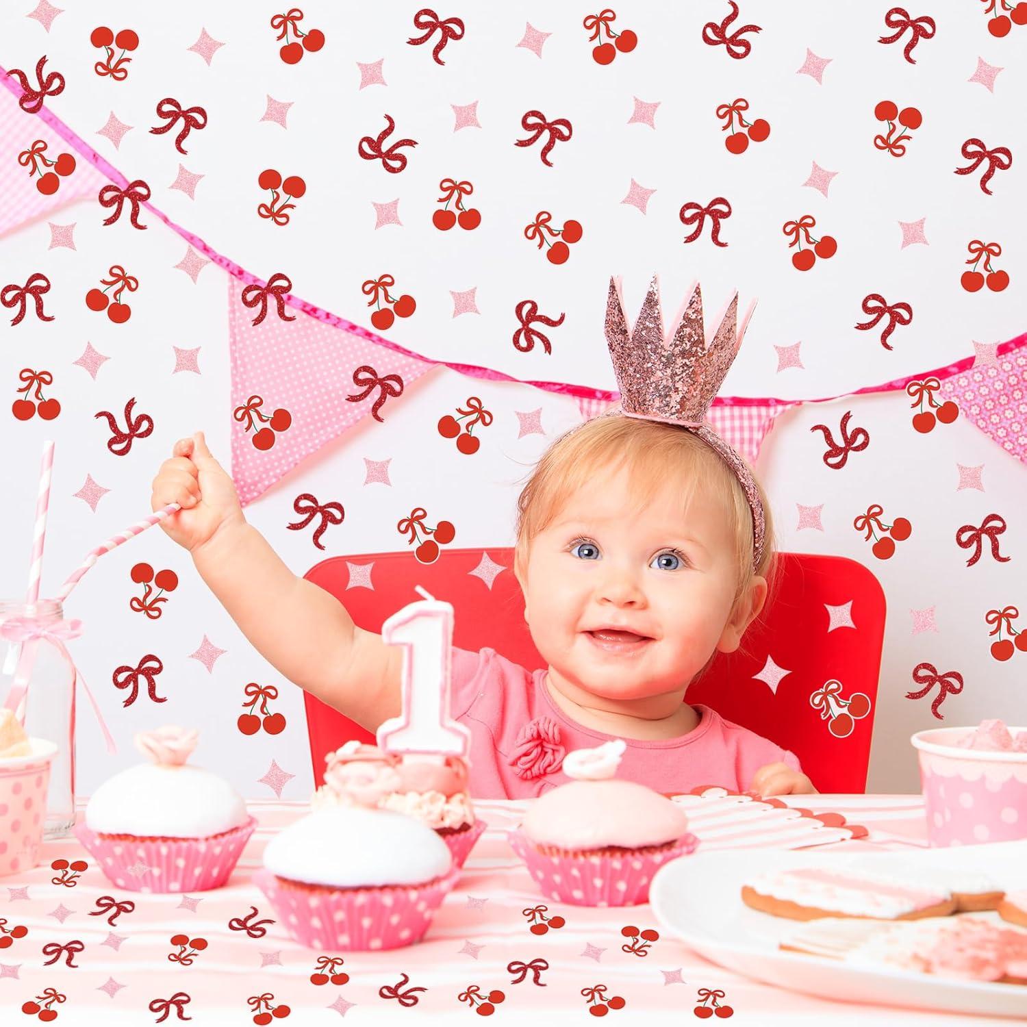 imageWhaline 300Pcs One Happy Dude Table Confetti Smile Face Lightning Star Shaped Confetti Yellow Black Table Centerpiece for First Birthday Party DecorationCoquette