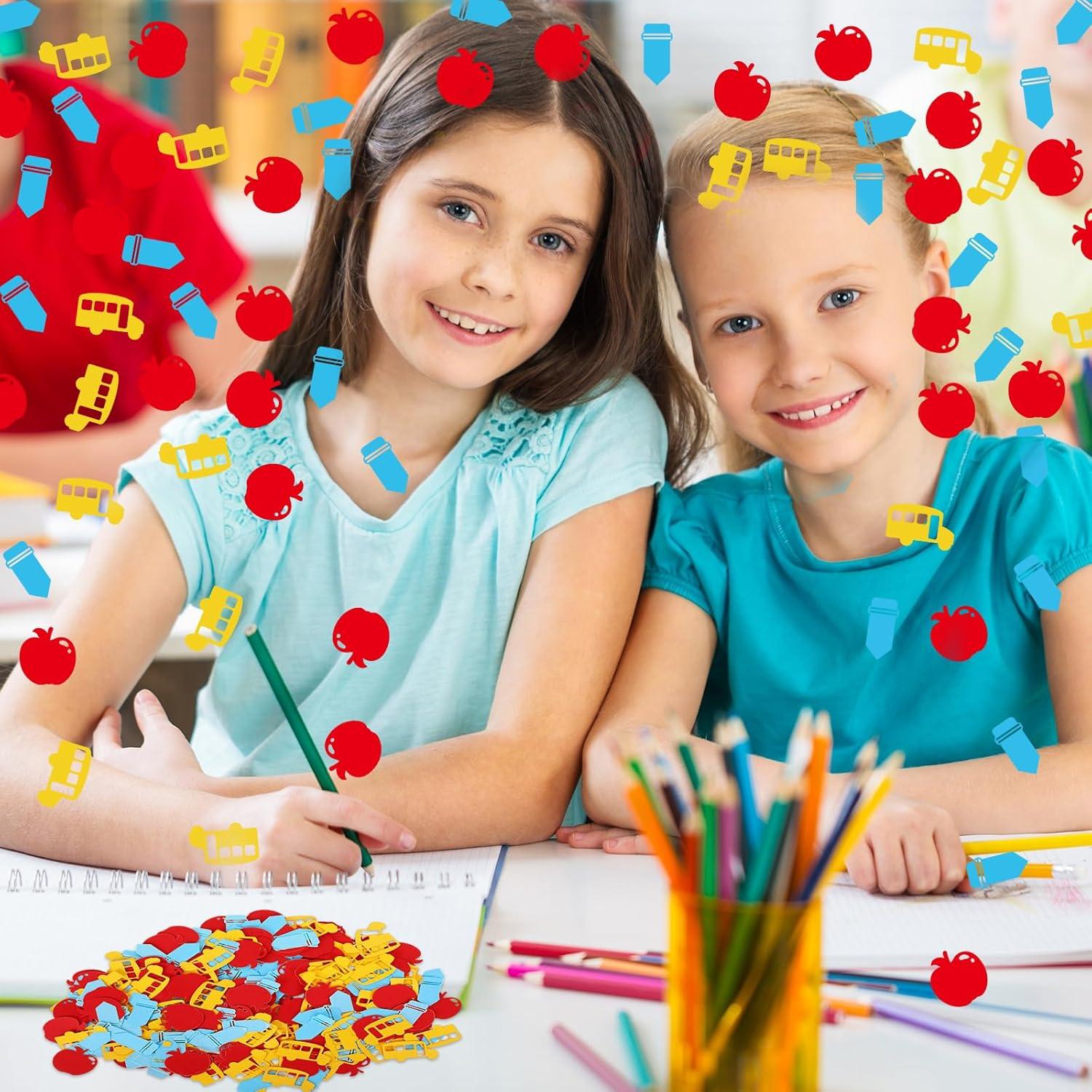 imageWhaline 300Pcs One Happy Dude Table Confetti Smile Face Lightning Star Shaped Confetti Yellow Black Table Centerpiece for First Birthday Party DecorationBack To School