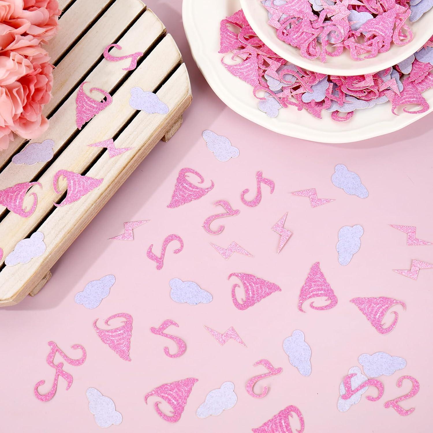 imageWhaline 300Pcs One Happy Dude Table Confetti Smile Face Lightning Star Shaped Confetti Yellow Black Table Centerpiece for First Birthday Party DecorationTwoNado