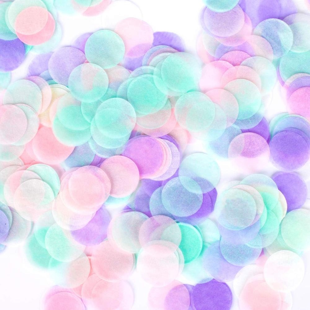 imageWhaline 1 Inch Paper Confetti Round Tissue Confetti 6000 Pieces Party Circle Paper Table Confetti for Balloon Wedding Holiday Birthday