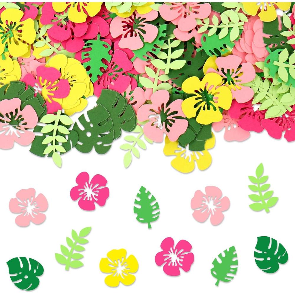 imageWhaline 300Pcs One Happy Dude Table Confetti Smile Face Lightning Star Shaped Confetti Yellow Black Table Centerpiece for First Birthday Party DecorationSummer Tropical