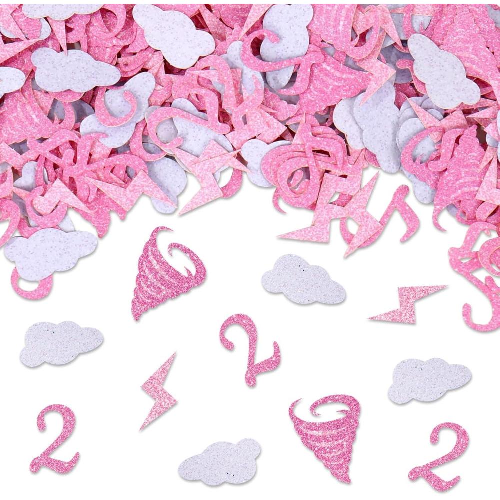 imageWhaline 300Pcs One Happy Dude Table Confetti Smile Face Lightning Star Shaped Confetti Yellow Black Table Centerpiece for First Birthday Party DecorationTwoNado