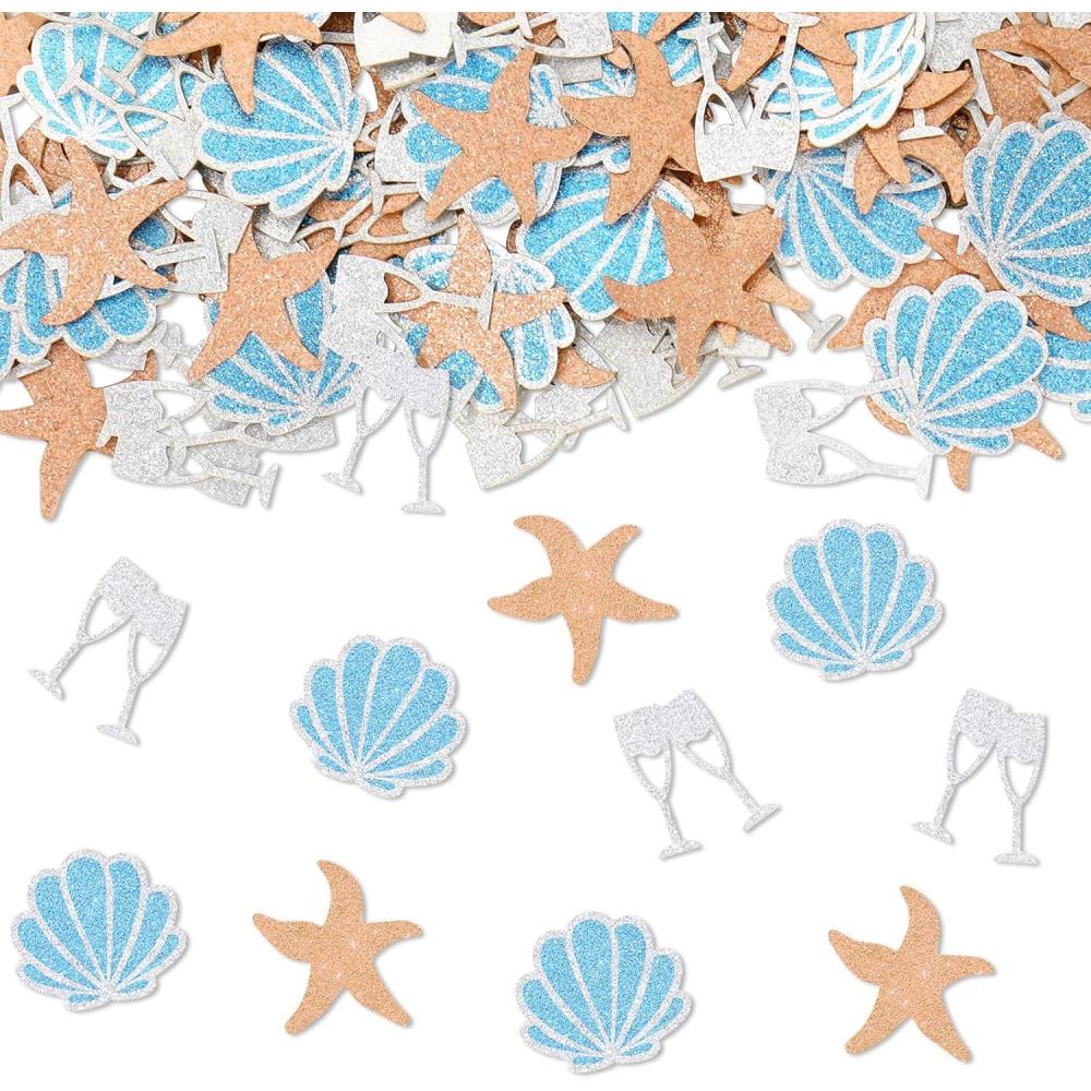 imageWhaline 300Pcs One Happy Dude Table Confetti Smile Face Lightning Star Shaped Confetti Yellow Black Table Centerpiece for First Birthday Party DecorationLast Toast on The Coast