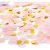 imageWhaline Round Tissue Confetti 6000 Pcs Paper Table Wedding Confetti Dots for Christmas WeddingBirthday PartyBaby ShowerValentines Day and Balloon Decorations1 Inch PinkWhite Gold
