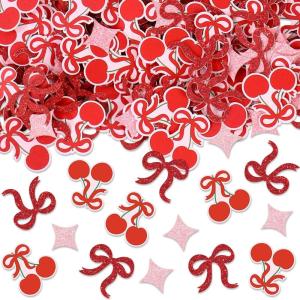 Whaline 300Pcs One Happy Dude Table Confetti Smile Face Lightning Star Shaped Confetti Yellow Black Table Centerpiece for First Birthday Party Decoration(Coquette)