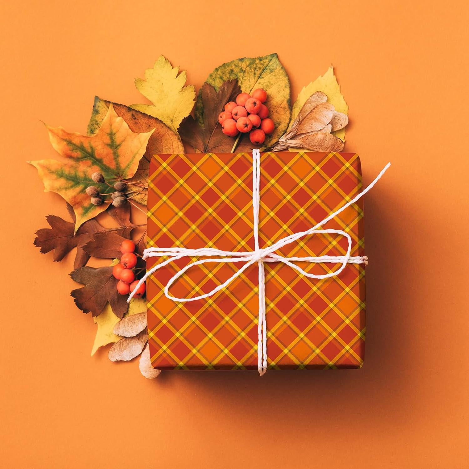 imageWhaline 12Pcs Fall Cotton Fabric Bundles 18 x 22 Inch Autumn Buffalo Plaid Fat Quarters Plaid Quilting Patchwork Squares Sewing Fabrics for Harvest Thanksgiving DIY Handmade Craft Home Party Decor10 x 10 Inch