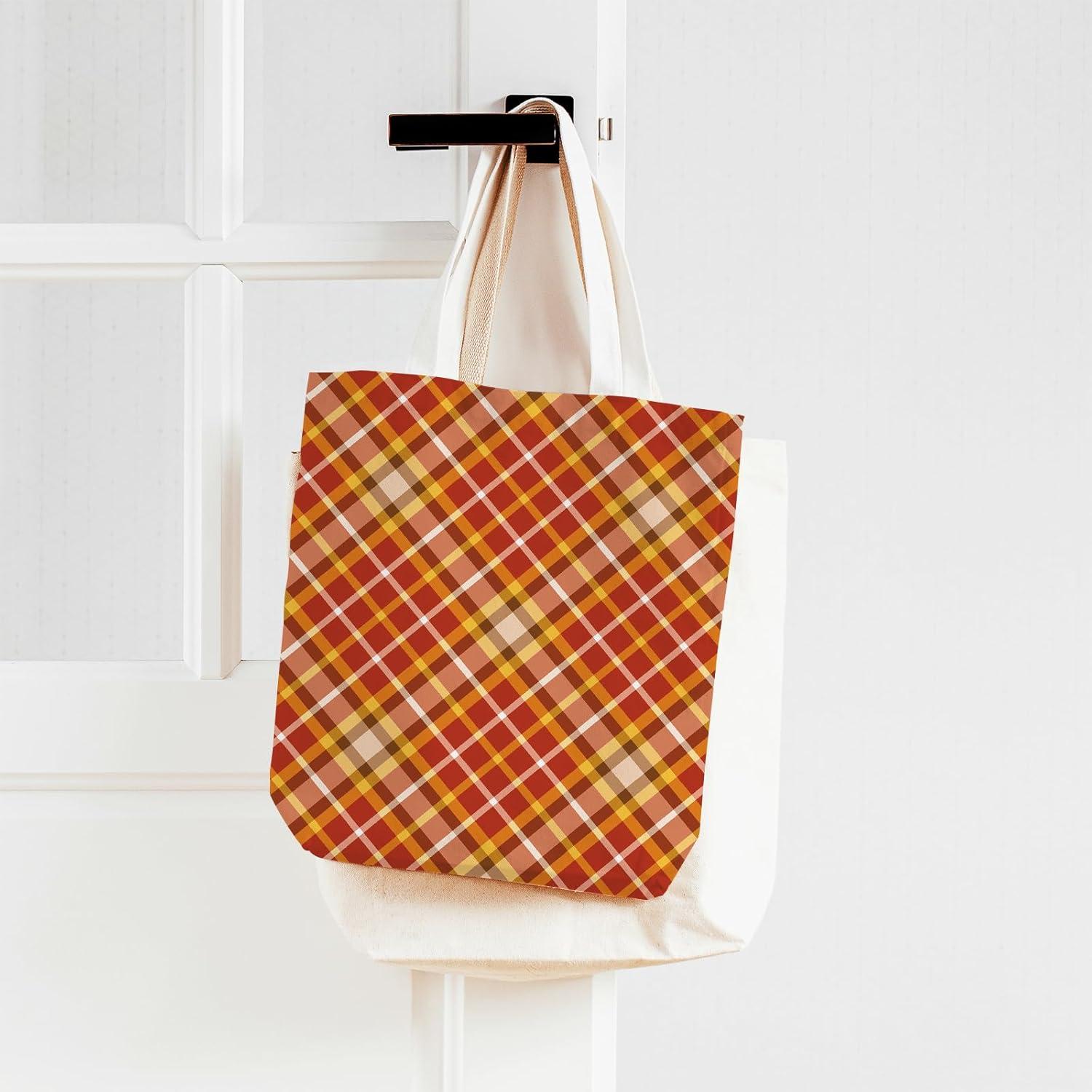 imageWhaline 12Pcs Fall Cotton Fabric Bundles 18 x 22 Inch Autumn Buffalo Plaid Fat Quarters Plaid Quilting Patchwork Squares Sewing Fabrics for Harvest Thanksgiving DIY Handmade Craft Home Party Decor10 x 10 Inch