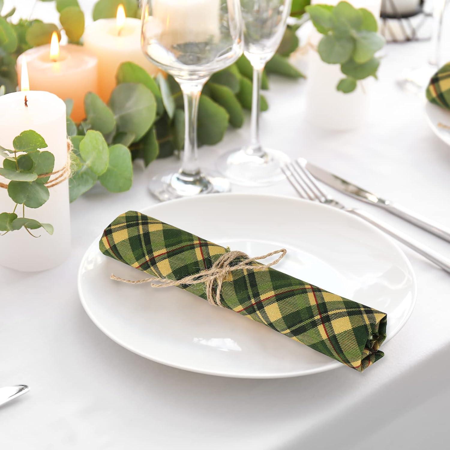 imageWhaline 45Pcs Fall Fabric Cotton Autumn Plaids Squares Plaids Quilting Fabric 15 Designs Patchwork Precut Quilt Charm Square Cloth Sewing for Harvest Thanksgiving Party DIY Crafts 6 x 6 Inch