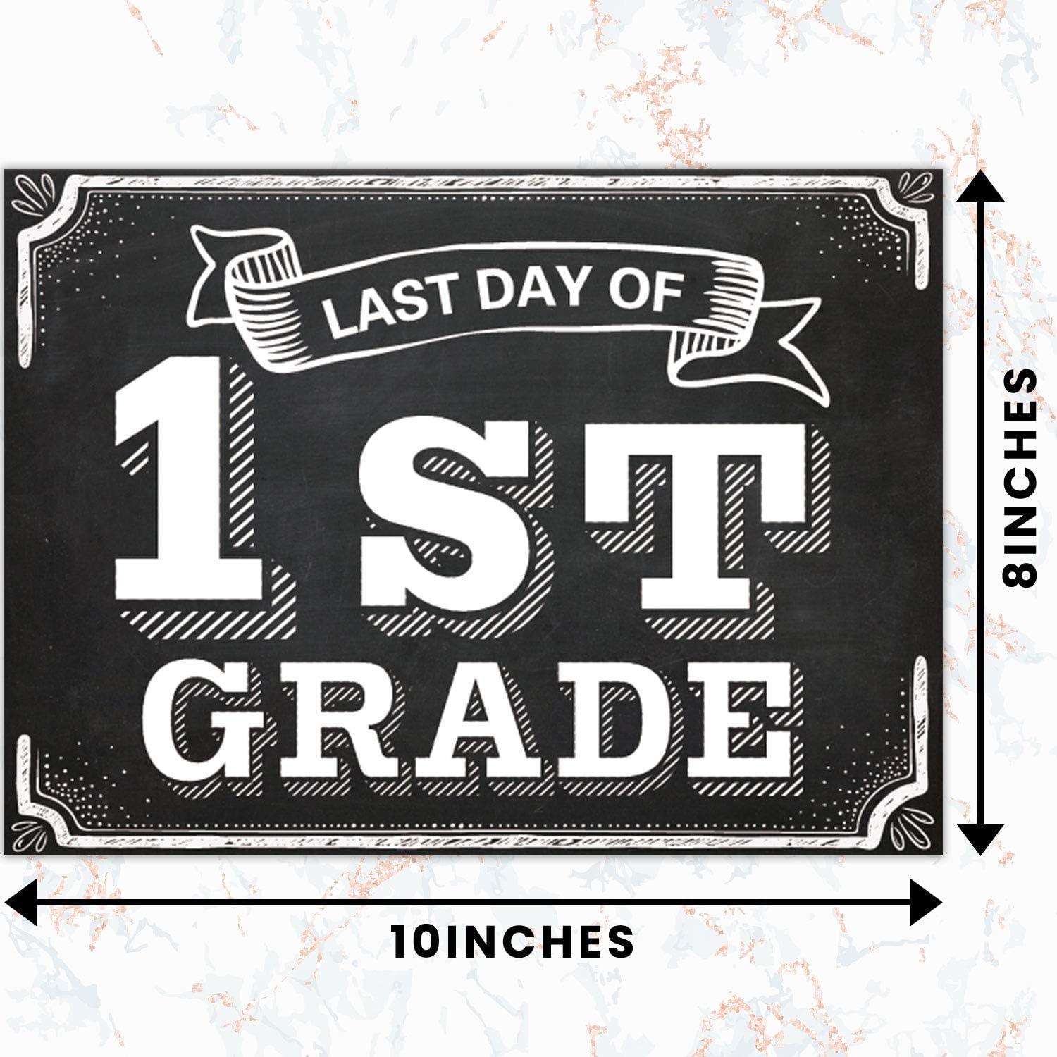 image:imageWhaline Back to School Signs 16 Grades First Day amp Last Day Sign Reversible Chalkboard Style Paper Photo Sign from Preschool to College for Girl Boy